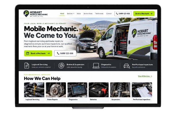 Mobile Mechanic Website Design