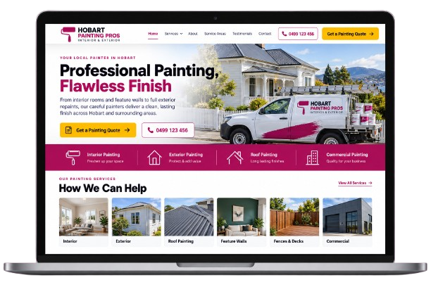 Painting Website Design