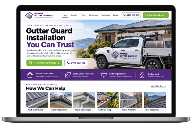 Gutter Guard Website Design